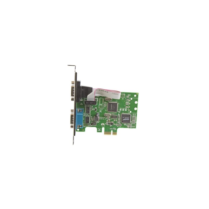 StarTech.com Tarjeta Serie PCI Express de 2 Puertos DB9 RS232 con UART 16C1050 - Adaptador Interno Serie PCI-E