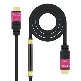 cable nanocable hdmi macho a macho alta velocidad v2.0 repetidor para amplificar señal negro rosa 10.15.3730