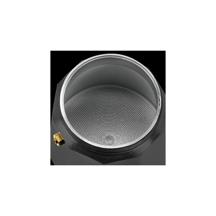 CAFETERA MONIX VITRO NOIR CAPACIDAD 12 TAZAS ALUMINIO CON RECUBRIMIENTO ANTIADHERENTE MANGO ERGONÍ“MICO NEGRO MATE M640012