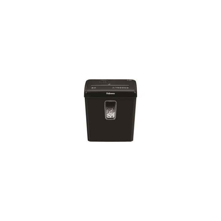 destructora fellowes p-30c corte en particulas 4x34mm hasta 6 hojas papelera 15 litros negro 6008101