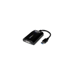 StarTech.com Cable Adaptador de VÍ­deo DVI a USB 3.0 - Conversor Tarjeta Gráfica Externa - 2048x1152 negro