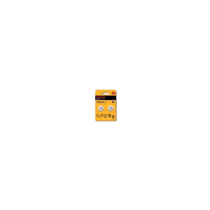 Kodak Ultra CR 2025 blÍ­ster 2 pilas botón litio 30417670