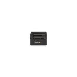 StarTech.com Base de Conexión USB 3.1 10Gbps con UAS de 2 BahÍ­as para Disco Duro o SSD SATA de 2.5 o 3.5 Pulgadas - Negro