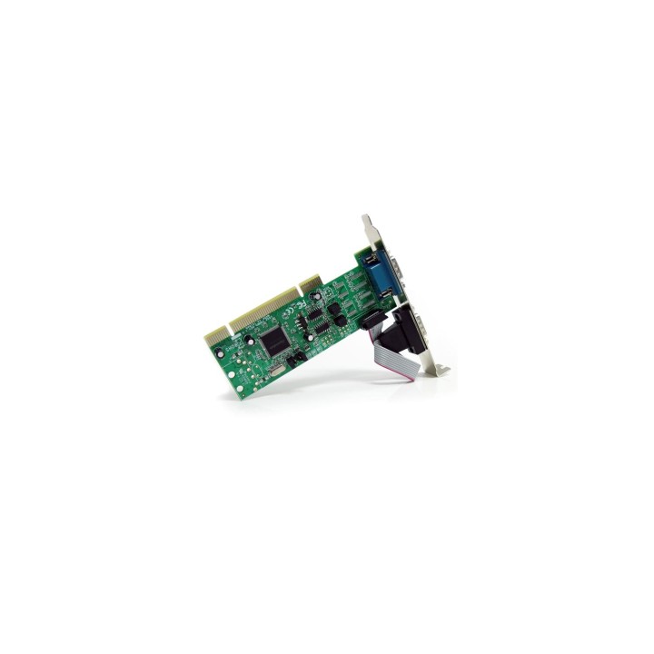 StarTech.com Tarjeta Adaptadora PCI de 2 Puertos Serie RS422/485 DB9 UART 161050 5V o 3.3V - PCI2S4851050
