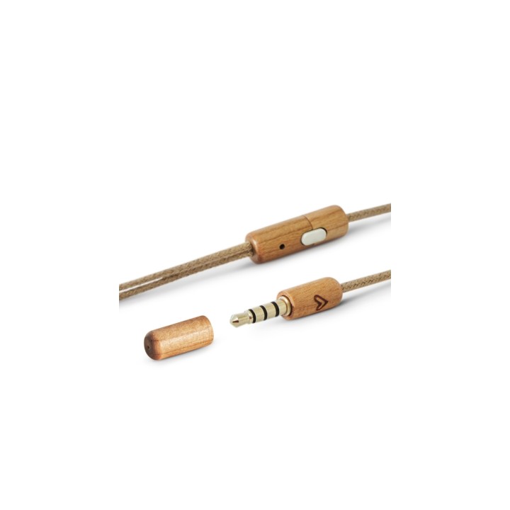 Auriculares energy sistem mini jack 3.5mm madera de cerezo natural 450428