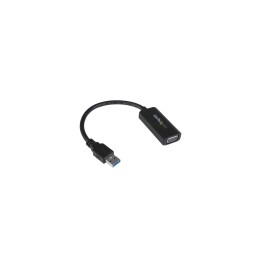 StarTech.com Adaptador Gráfico Conversor USB 3.0 a VGA con Controladores Incorporados - Cable Convertidor - 1920x1200 negro