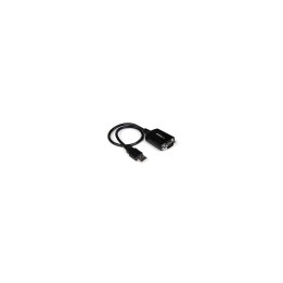 StarTech.com Cable USB 2.0 a Puerto Serie Serial RS232 DB9 con Retencion del Puerto de Asignación COM 0.3m negro ICUSB232PRO