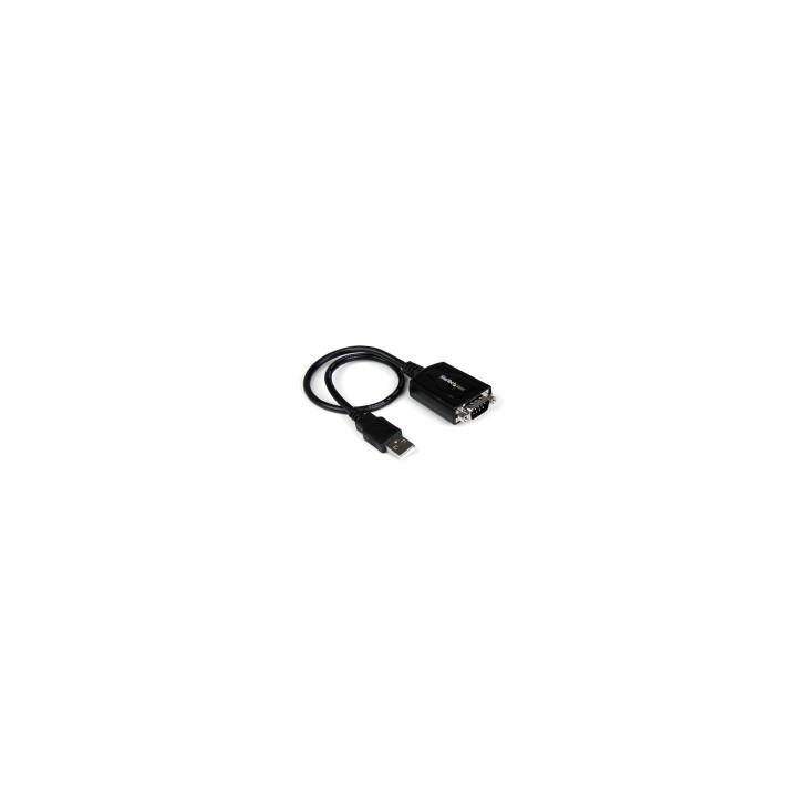StarTech.com Cable USB 2.0 a Puerto Serie Serial RS232 DB9 con Retencion del Puerto de Asignación COM 0.3m negro ICUSB232PRO