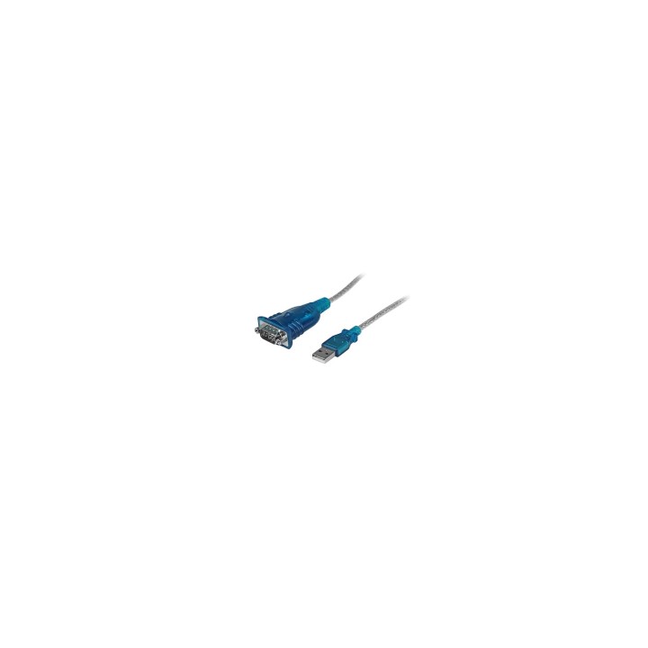 StarTech.com Cable adaptador usb 2.0 a serie RS232 de 1 puerto serial DB9 macho a macho 0.43m gris ICUSB232V2