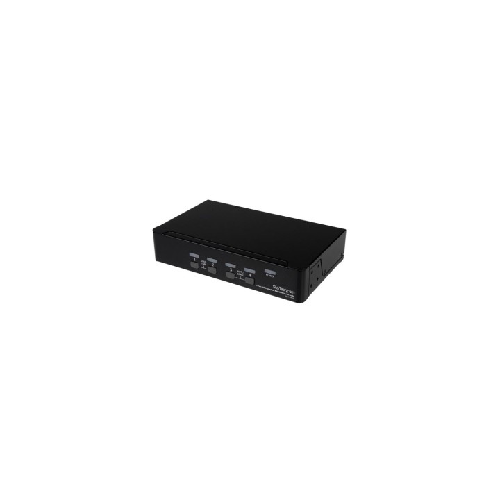 StarTech.com Conmutador Switch KVM 4 puertos VÍ­deo DisplayPort DP Hub Concentrador USB 2.0 Audio - 2560x1600 Negro