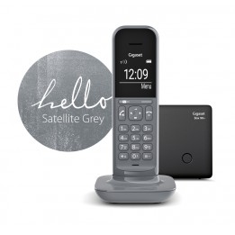TELEFONO FIJO INALAMBRICO GIGASET CL390 GRIS S30852-H2902-D203