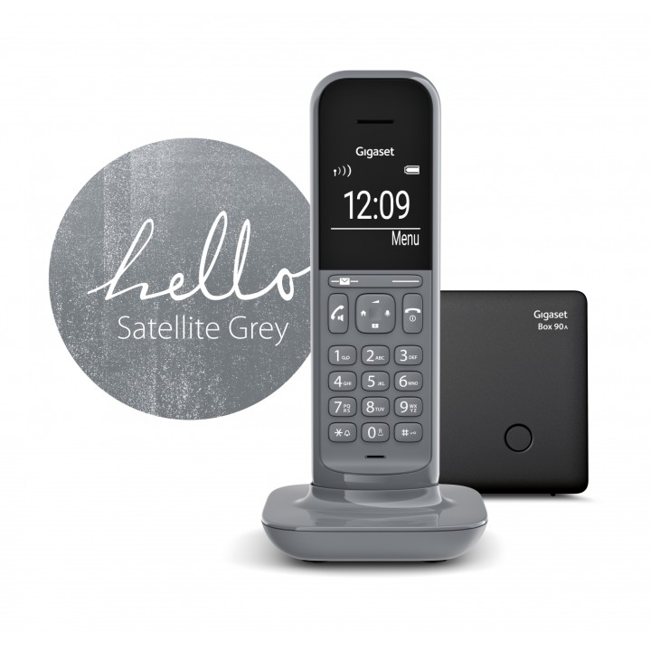 TELEFONO FIJO INALAMBRICO GIGASET CL390 GRIS S30852-H2902-D203