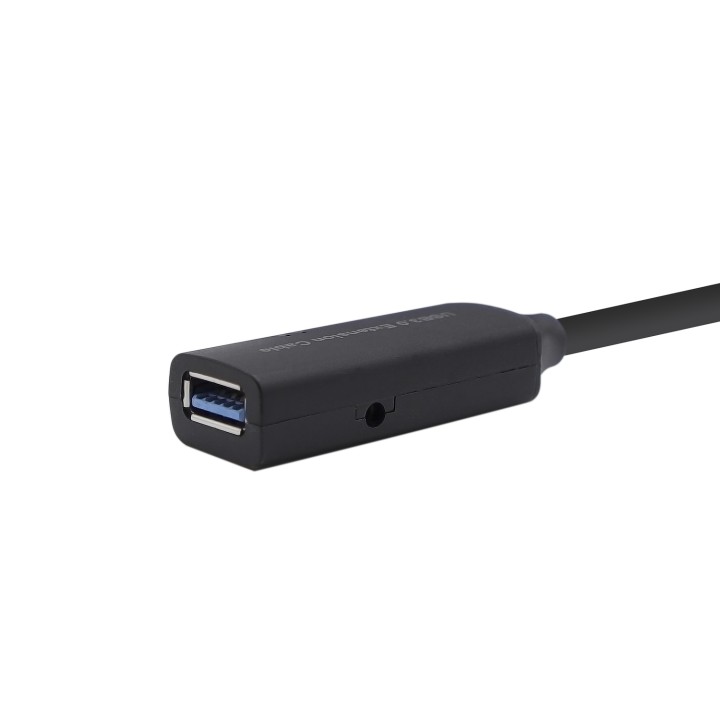 Cable alargador aisens usb 3.2 gen 1 usb tipo-a macho a usb tipo-a hembra 5m negro A105-0407