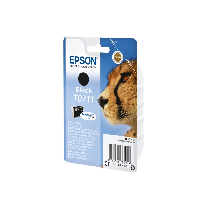 Cartucho Epson T0711 etiqueta RF Negro C13T07114022