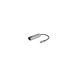 StarTech.com Adaptador de Red Ethernet USB-C a RJ45 2,5 Gigabit LAN - 2.5GBASE-T - Negro Gris