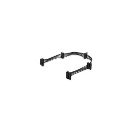 StarTech.com Cable Adaptador Bifurcador Divisor Splitter de Alimentación SATA de 40cm - 4x Receptáculos Hembra SATA