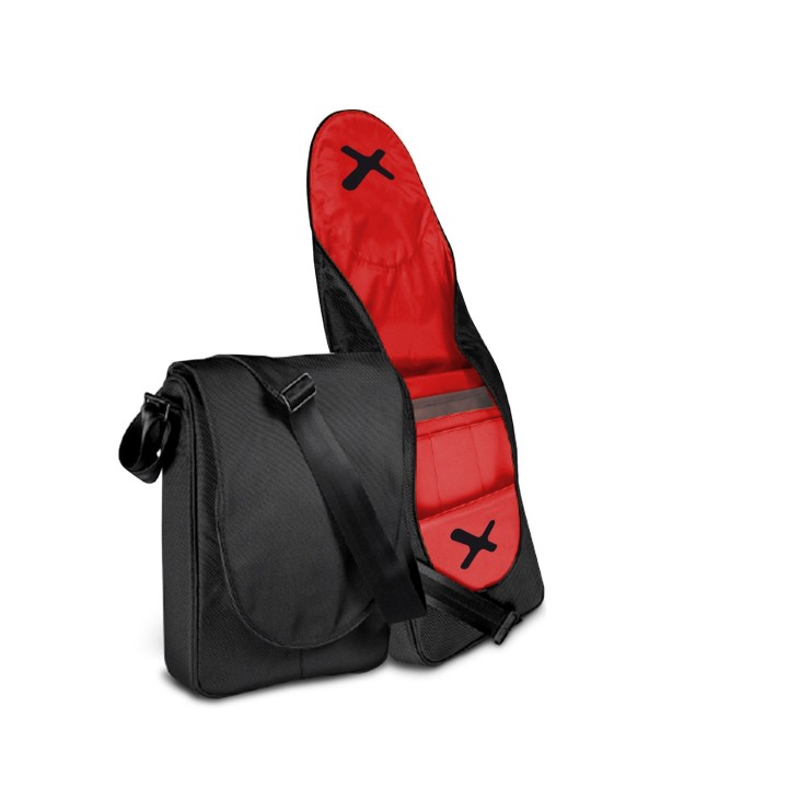 Bandolera phoenix para portatil hasta 14p negro PHAMSTERDAM