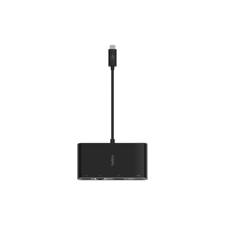 Hub Belkin Interfaz usb 3.2 gen 1 tipo-c 4 puertos hdmi vga rj45 negro AVC005BTBK