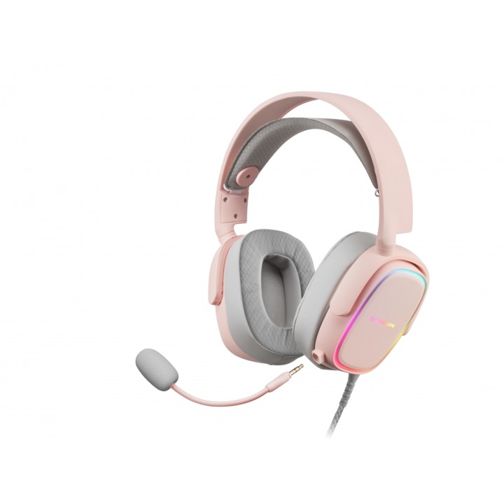 Auriculares mars gaming jack 3.5mm usb 2m rosa MHAXP