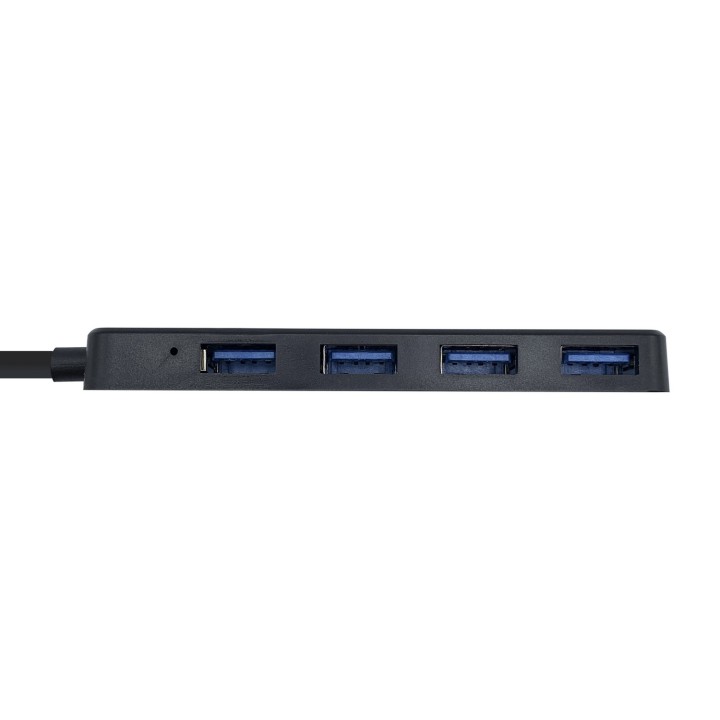 HUB USB AISENS CONECTORES 1XUSB-A 3.0 MACHO 4XUSB-A 3.0 HEMBRA LONGITUD CABLE 30CM GRIS A106-0399