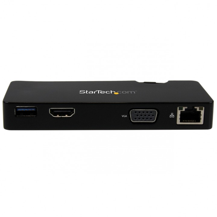 StarTech.com Replicador de Puertos USB 3.1 de Viajes con HDMI o VGA - Docking Station para Portatil - Negro - USB3SMDOCKHV