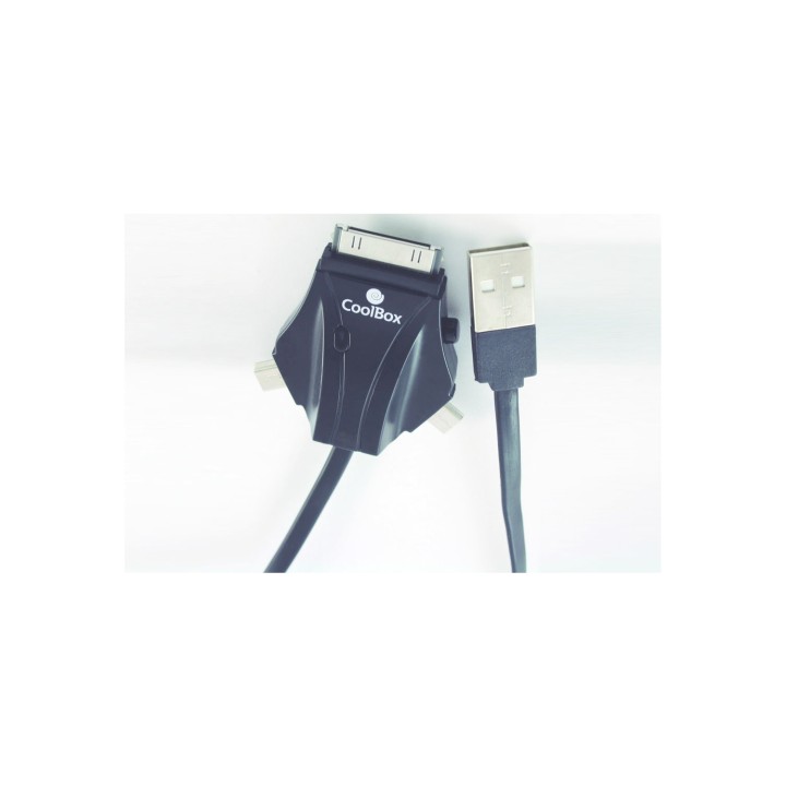 cable coolbox acd 301 usb a micro usb mini usb apple iPhone 1m Negro CABCOOACD301