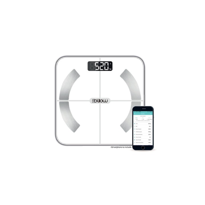 BILLOW XFIT Bascula Inteligente Bluetooth 4.0