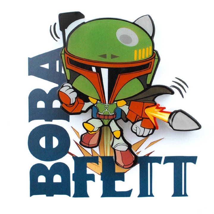Lampara 3D Light FX mini Boba Fett Star Wars
