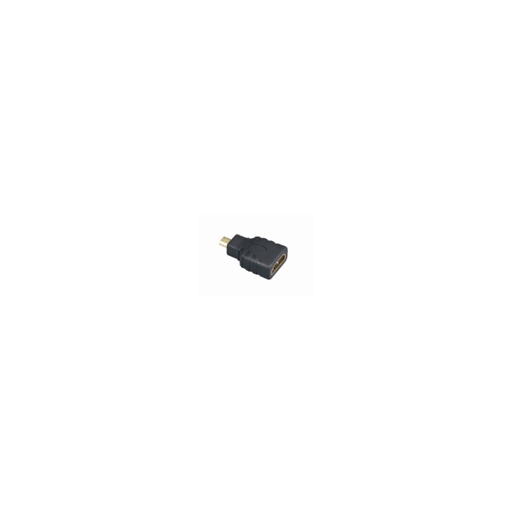 Adaptador gembird hdmi hembra a miro hdmi macho negro A-HDMI-FD