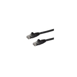 StarTech.com Cable de Red Ethernet Snagless Sin Enganches Cat 6 Cat6 Gigabit 1m - Negro - N6PATC1MBK