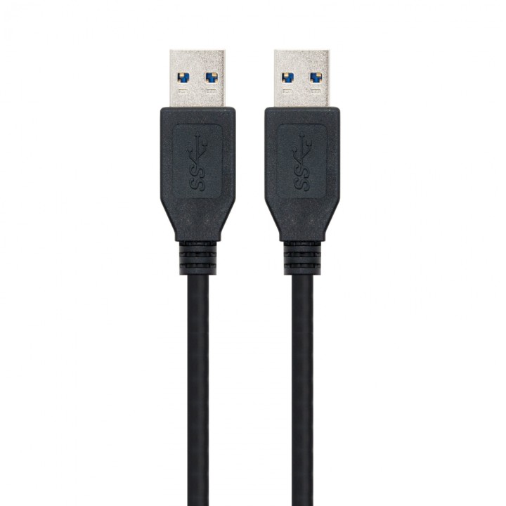 Cable nanocable usb a macho a usb a macho 1m negro 10.01.1001-BK