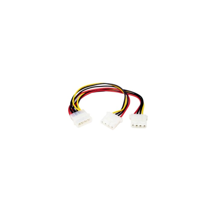 StarTech.com Adaptador Cable en Y Divisor Molex 4 Pines - 2x Hembra y 1x Macho LP4 - Splitter