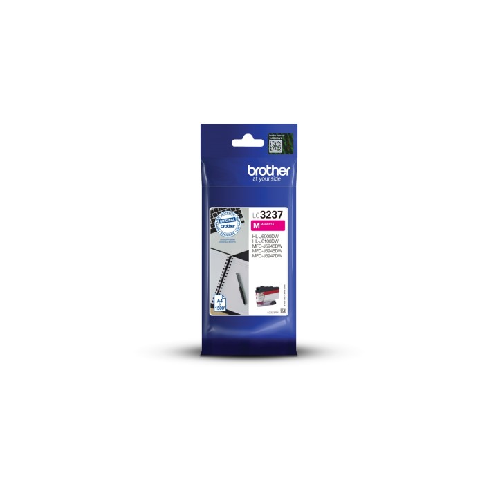CARTUCHO DE TINTA MAGENTA BROTHER 1500 PAGINAS COMPATIBLE SEGUN ESPECIFICACIONES LC3237M