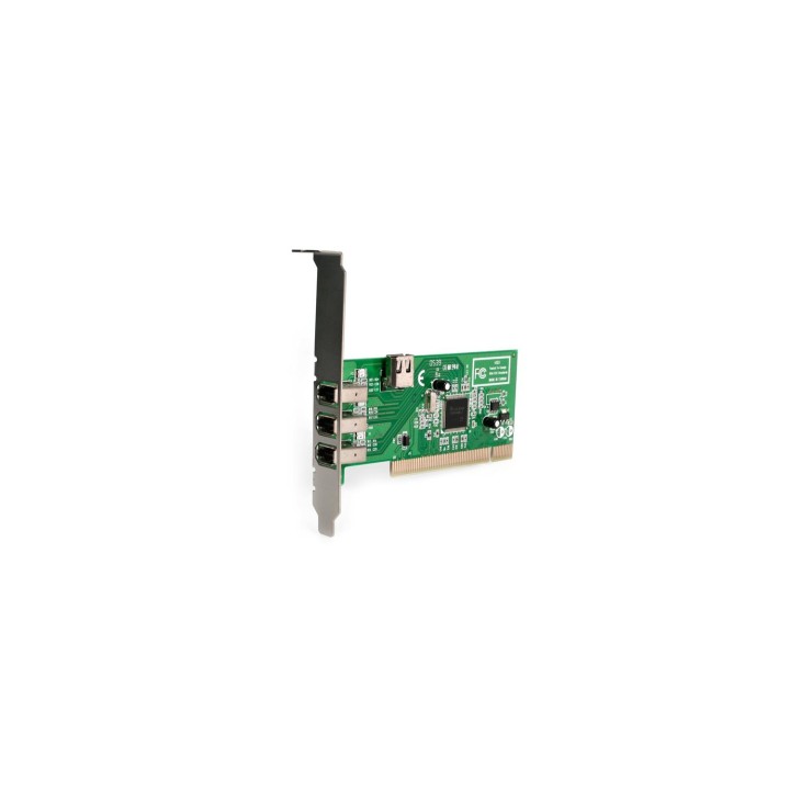 StarTech.com Adaptador Tarjeta Controladora FireWire 400 PCI 4 Puertos FW 6 Pin Chipset TI - IEEE 1394a