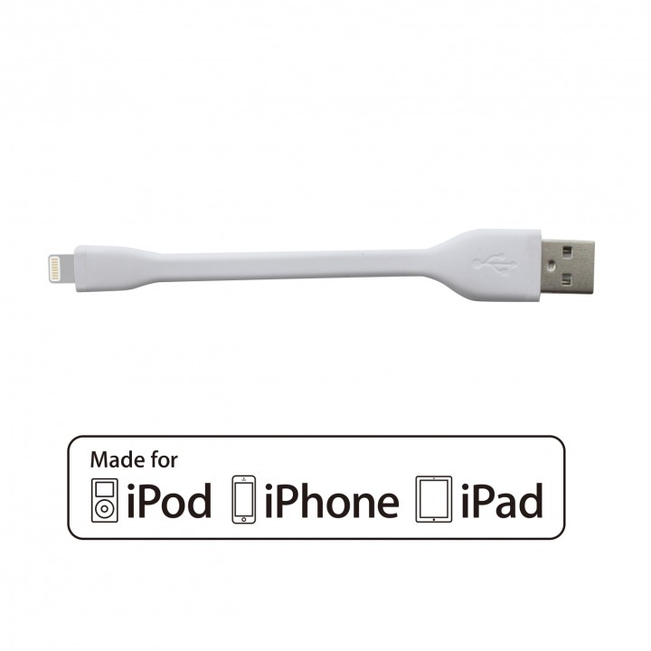 Cable phoenix usb macho a lightning macho certificado oficial apple mfi carga sincroniza otg ultra blanco PHCABLELIGHTNING1