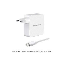 Eightt Cargador Universal Type C 5-20V-3,25A Max 65W