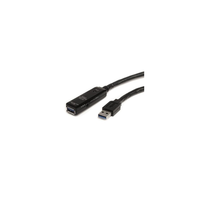 StarTech.com Cable Extensor Alargador USB 3.0 SuperSpeed Activo de 5m - USB A Macho a Hembra - Negro