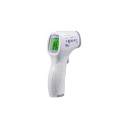 TERMOMETRO INFRAROJO LYFTRACK A DISTANCIA MEDICION BLANCO MORADO IR988