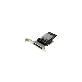 StarTech.com Tarjeta de Red PCI Express Ethernet Gigabit con 4 Puertos RJ45 Chipset Intel i350